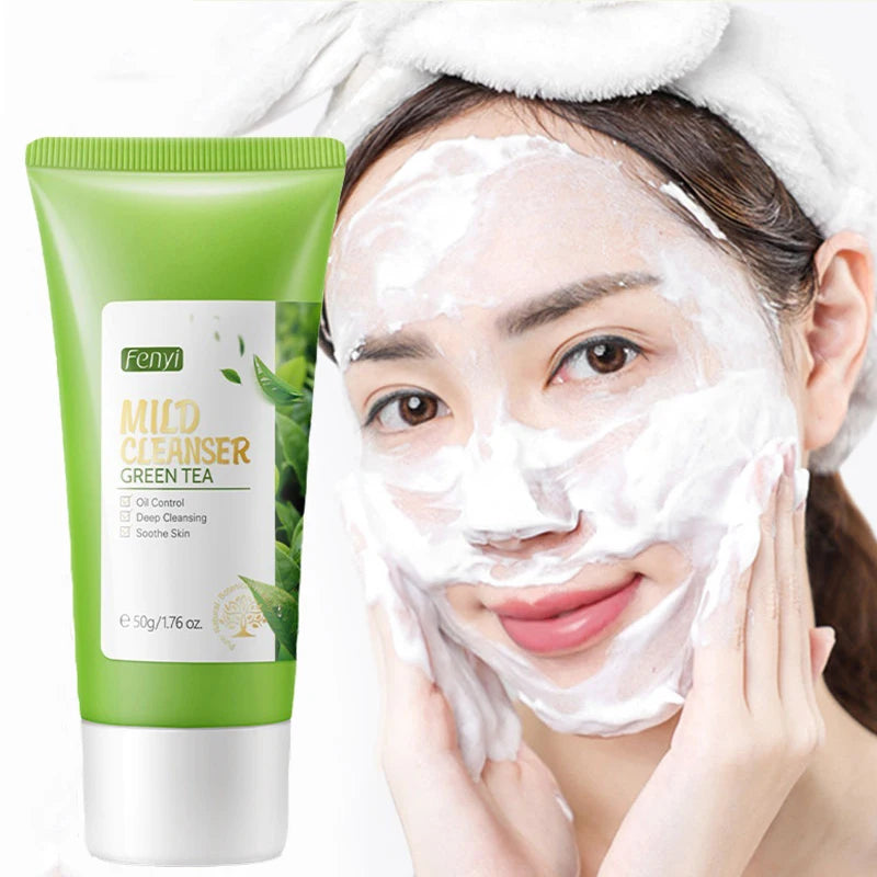 Facial Products Kit Sakura / Green Tea Face Cream Nourishing Skin Face Serum Smoothing Eye Cream Skincare Korean Cosmetic